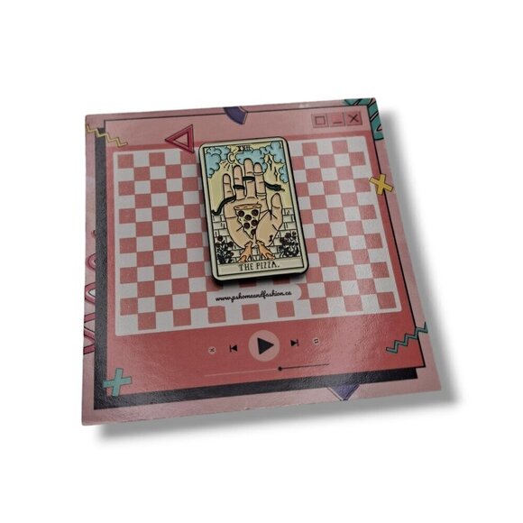 The Pizza Tarot Card Pin/Brooch - Picture 3 of 7